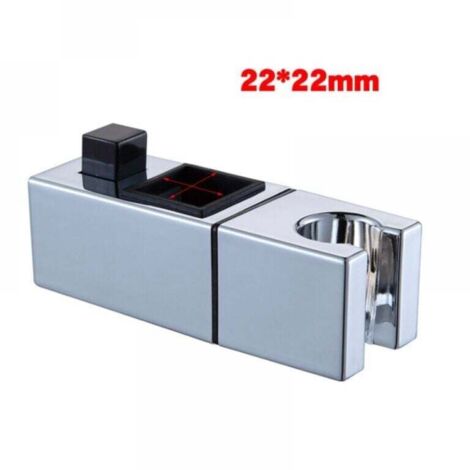 Soporte de ducha, barra de ducha, asiento elevable, asiento fijo, accesorios de ducha, accesorios de baño, soporte de ducha (tubo cuadrado de 22 x 22 mm) (1/4)