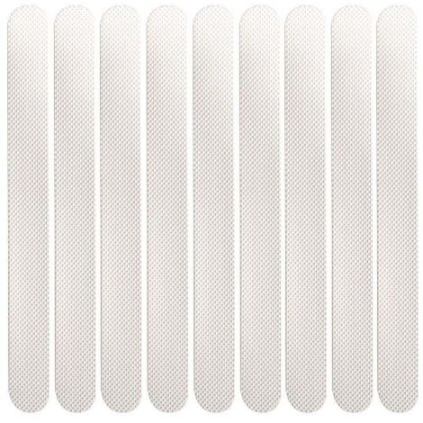Pegatinas antideslizantes de alta calidad para bañeras y escaleras (blancas) [24 piezas 2 x 38 cm] (1/4)
