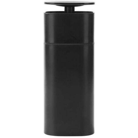Botella dispensadora de bomba de vacío de empuje hacia abajo negra, botella dispensadora de bomba de líquido de empuje hacia abajo para esmalte de uñas y desmaquillador (1/3)
