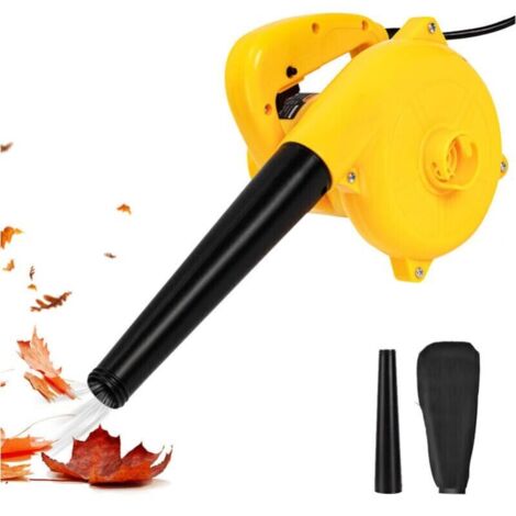 Soplador de hojas, soplador de hojas con cable 2 en 1, 800 W, volumen de soplado 2,3 m3/min, velocidad de soplado 103 km/h, 13.000 rpm