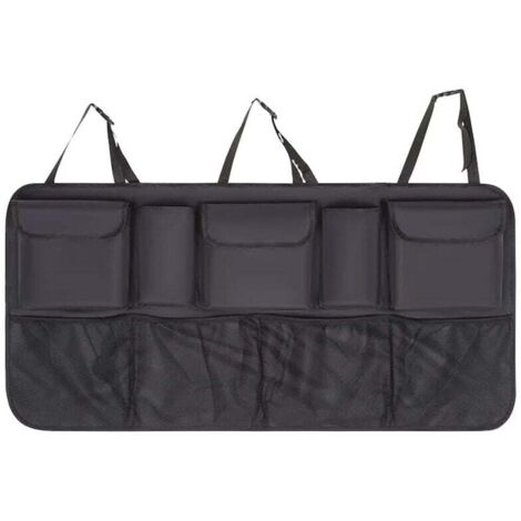 Bolsa de almacenamiento para coche, bolsa de almacenamiento para asiento trasero, fácil de instalar, gran capacidad, ahorra espacio, cierre con hebilla (1/3)