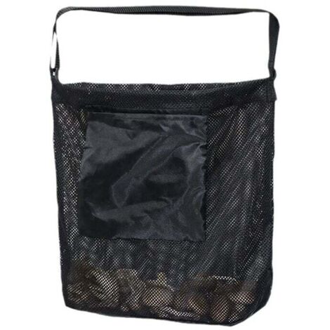 (Negro) Bolsa para recolectar hongos, bolsa para recolectar frutas, bolsa para recolectar de gran capacidad, bolsa para recolectar plegable, bolsa para recolectar de malla transpirable, bolsa para caz (1/4)