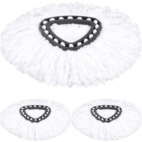 Paños de microfibra compatibles con el cabezal de limpieza Vileda Turbo 2 en 1 EasyWring & Clean [Blanco] (1/4)