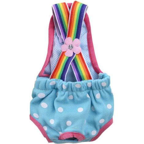 Pantalones higiénicos para cachorros, pantalones con arnés, pañales fisiológicos, pantalones de seguridad para perros pequeños, M (1/3)