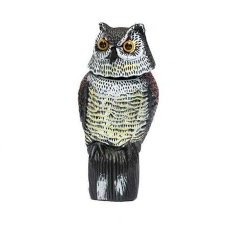 Repelente de palomas: espantapájaros de búho brillante y reflectante, antipájaros: mantiene alejadas a las palomas, los cuervos y más. (1/4)