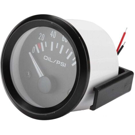 Manómetro electromagnético universal para coche, de 52 mm/2 pulgadas y 12 V, modificado automáticamente (1/4)