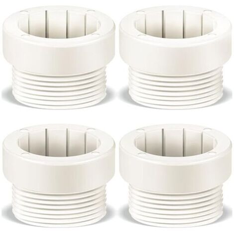 Adaptadores estabilizadores para sombrillas de piscina (paquete de 4), manguitos roscados, manguitos para sombrillas, estabilizadores para postes de sombrillas de exterior, insertos para sombrillas de