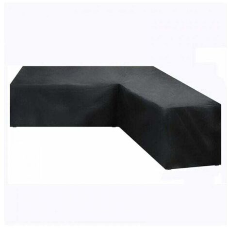 Funda impermeable para muebles de jardín de esquina (320 x 320 x 80 cm), funda para sofá de jardín en forma de L, tela Oxford 210D. (1/3)