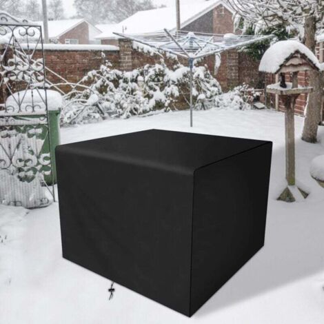 Funda rectangular de fibra de poliéster para muebles de jardín, impermeable y antipolvo, 100 x 90 x 80 cm (1/4)