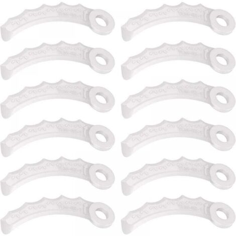 Cuchilla de plástico de 12 piezas, compatible con recortadora Makita 198383-1 y 198426-9, Makita DUR189RF, UR100DZ, DUR191LZX3, DUR181Z, DUR192LZ, DUR368AZ, DUR369AZ, DUR190UZX3, UR3000 (1/4)