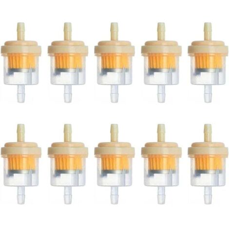 Filtro de cartucho magnético de 10 piezas para eliminar contaminantes de gasolina, filtro rápido de gasolina para cortadoras de césped de motocicleta y cortadoras de césped autopropulsadas (1/3)