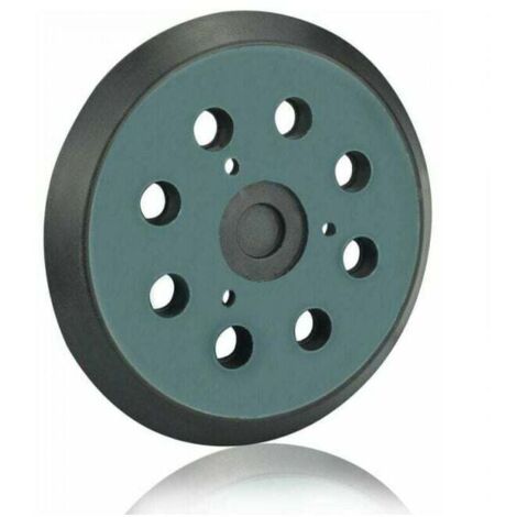 Makita Plato de lijado de 125 mm con 8 orificios, Discos de lijado Makita, Plato de lijado de 5 pulgadas para Makita BO 5010, 5030, 5031, 5041, DeWalt DW420, DW421, Porter Cable 390, 382, 343 (negro), (1/4)