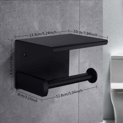 Portarrollos De Papel Wesco De Acero Inoxidable | Para Cocina O Baño, Color Grafito Mate, 155x300 Mm