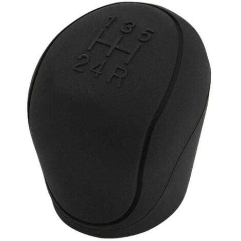 Funda universal para palanca de cambios de coche (negra), de silicona suave, antideslizante, para 5 velocidades, color negro (1/4)