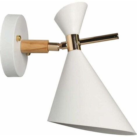 E27 Applique da parete Illuminazione industriale Lampada da parete creativa Tromba Applique da parete Applique da parete per casa di campagna Corridoio Camera da letto Soggiorno Tavolo da pranzo (Nero (1/4)