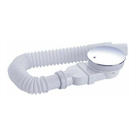 Scarico doccia extra piatto 90 mm - Kit di scarico per piatto doccia, sifone doccia con raccogli odori, filtro per capelli, tubo flessibile (1/4)