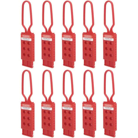 10 ganchos de seguridad de nailon aislados de 6 orificios para mantenimiento de equipos industriales (1/4)