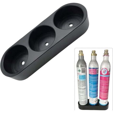 Soporte Doble Metalico Negro Mate