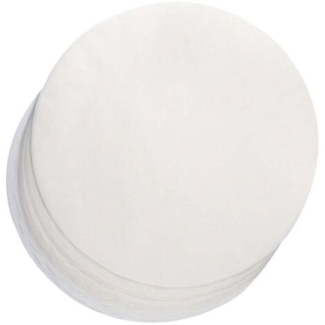 Papel de aluminio antiadherente redondo para parrilla de barbacoa (paquete de 100), 25 cm, línea C (1/4)