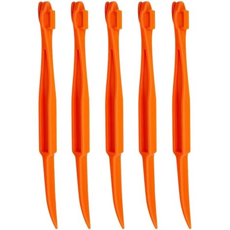 5 peladores de naranja multifuncionales de plástico, fáciles de abrir y limpiar, para cítricos y limones. (1/4)