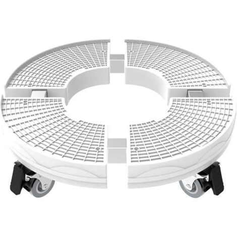 Soporte para plantas robusto con ruedas, capacidad de carga de 200 kg, soporte ajustable para macetas redondas de 30 a 50 cm para uso interior y exterior.