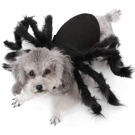 Disfraz de perro araña para Halloween, ropa para mascotas, disfraz de cosplay con forma de gato araña para perros y gatos, ideal para fiestas de disfraces de Halloween y Navidad.
