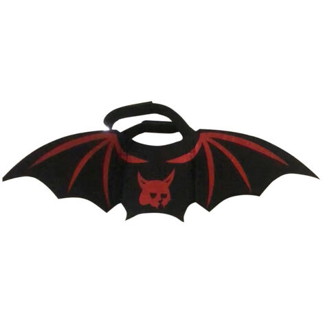 Disfraz de murciélago para mascotas para Halloween, alas malvadas, vestido para mascotas terriblemente guapo