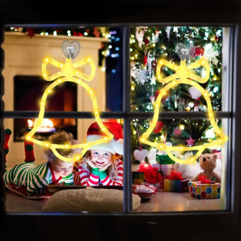 Adornos navideños, luces brillantes para el árbol de Navidad, decoración de interior (dos) (1/4)