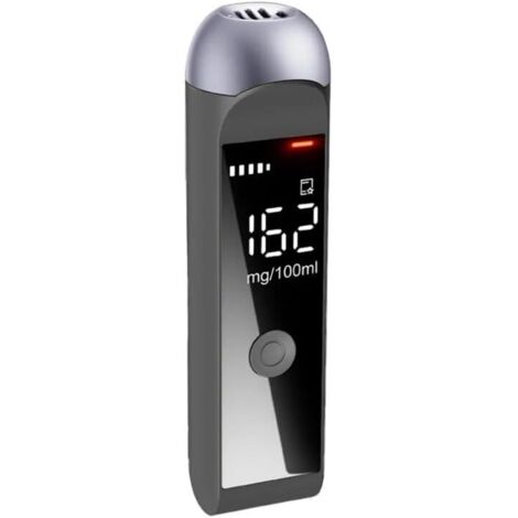 Alcoholímetro digital con pantalla de inicio, dispositivo electrónico para la detección de conducción bajo los efectos del alcohol (negro) (1/3)