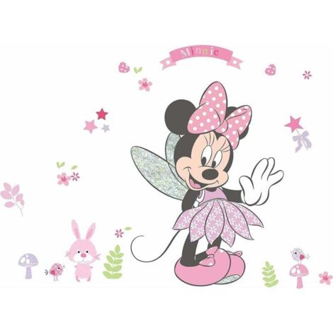 Pegatinas de pared de Mickey Mouse, pegatinas de pared de Minnie y Mickey Mouse, pegatinas de pared de Mickey Mouse para niños, pegatinas de pared para habitación de bebé, pegatinas de Mickey Mouse pa