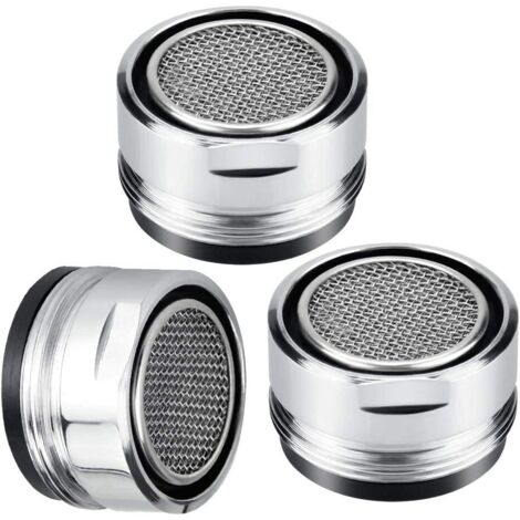 Boquilla de grifo de baño de 3 piezas de 24 mm, aireador de grifo de ahorro de agua, boquilla de grifo de cocina con sello, grifo de ahorro de agua para fregadero, baño, cocina (1/5)