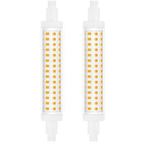 Ampolla LED, 15 W, luz lineal de doble extremo, 220 V, 130 W, blanco natural, 4000 K (no regulable, paquete de 2) (1/4)
