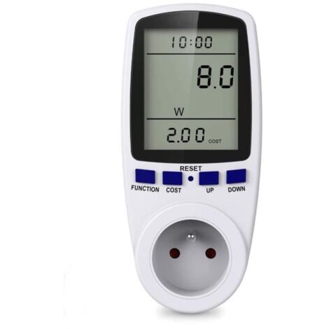 Medidor de energía digital, enchufe para monitorizar el consumo de energía de electrodomésticos grandes. (1/4)