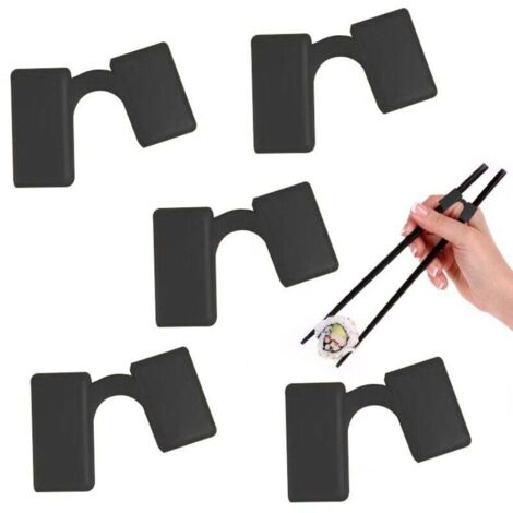 Juego de 10 baquetas reutilizables - Para principiantes - Conector con bisagra - Color negro (1/4)