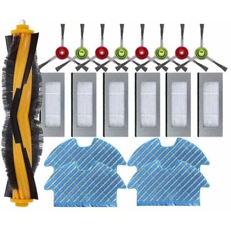 Cepillo lateral principal de repuesto para filtro HEPA y paño de limpieza para robot aspirador Debot Ozmo 900 905 Dn55 (1/3)
