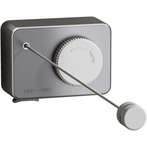 Tendedero retráctil de acero inoxidable 304, de pared, ajustable en longitud (4,2 m), anti-hundimiento, resistente al viento y la lluvia, para uso en interiores y exteriores, color gris. (1/4)