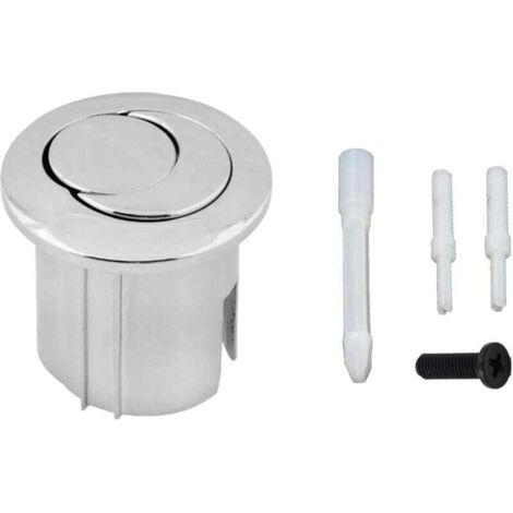 Botón de doble descarga estilo D2D, doble presión, forma de media luna, alcance corto AH0001800R. Compatible con cisternas de inodoro ROCA D2D. Botón pulsador para inodoro 822043001.
