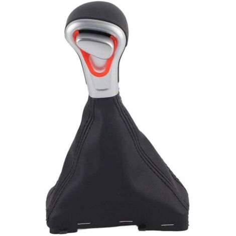Funda de palanca de cambios de cuero negro – Compatible con Audi A5, A4L, Q5 (B8 / B8PA) – Acabado elegante y duradero