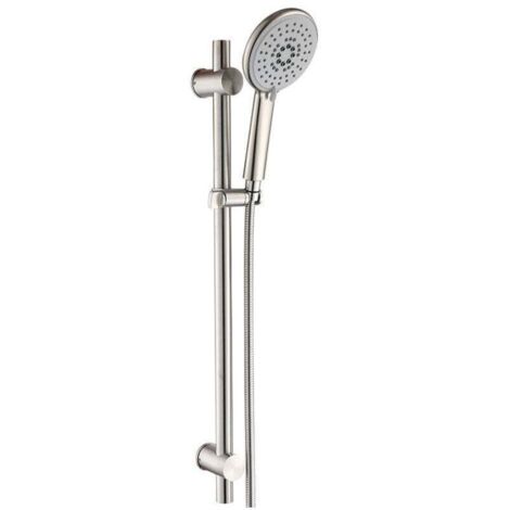 Barra de ducha ajustable de 65 cm + cabezal de ducha + manguera de PVC de 1,5 m – Juego completo de baño (1/4)