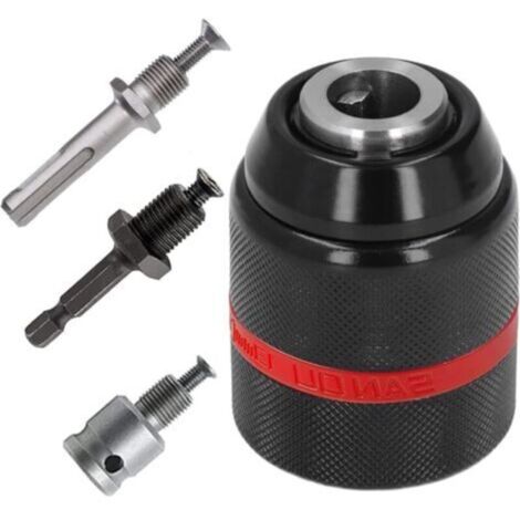 Adaptador de portabrocas sin llave para taladros y destornilladores – 1/2" (13 mm), rosca 20 UNF, compatible universalmente, acero endurecido (1/4)