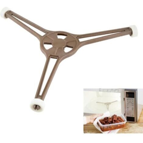 Soporte triangular para microondas – Anillo giratorio universal compatible con platos giratorios de vidrio de 24,5 cm – Reemplazo silencioso y estable (1/4)