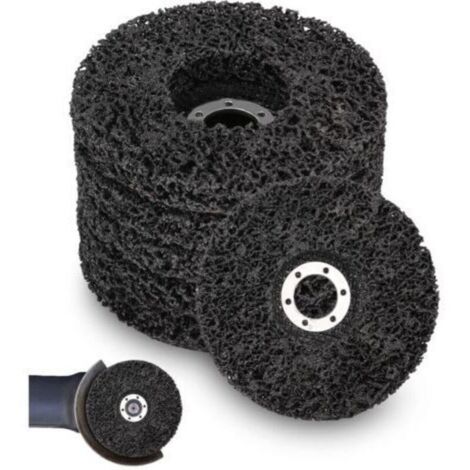 Discos abrasivos para amoladoras angulares de 125 x 22 mm – Paquete de discos de limpieza gruesos fabricados en CSD para eliminar óxido y pintura. (1/4)