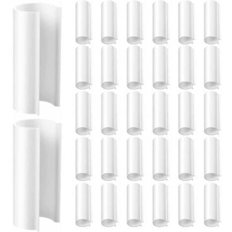 Clips de plástico para invernaderos – 32 unidades, 19 mm de diámetro, para tubos de PVC, lonas de jardín, refugios para pájaros y piscinas. (1/4)