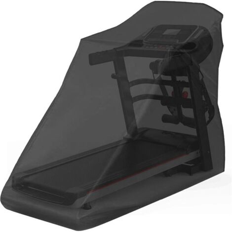 Funda para cinta de correr no plegable: protección UV, impermeable y cortavientos, con cremallera y cordón ajustable.