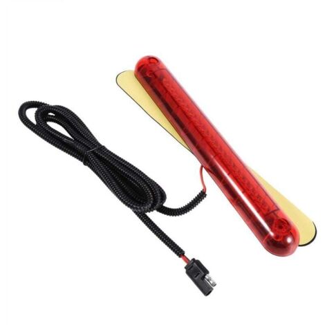 Luz de freno trasera universal, tercera luz de freno, luz de carretera, 24 LED rojos, 12 V para coches: fácil instalación, compatible con todos los modelos. (1/4)