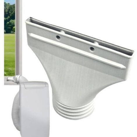 Conector de escape para aire acondicionado portátil – Kit hermético universal (Ø100–150 mm, 120 cm, PVC reforzado) – Adaptador de manguera incluido