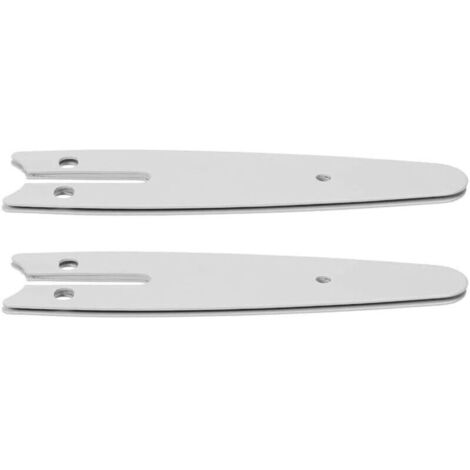 Placa guía para motosierra – 2 piezas, 10 cm, acero endurecido, compatible con mini sierras portátiles (1/4)