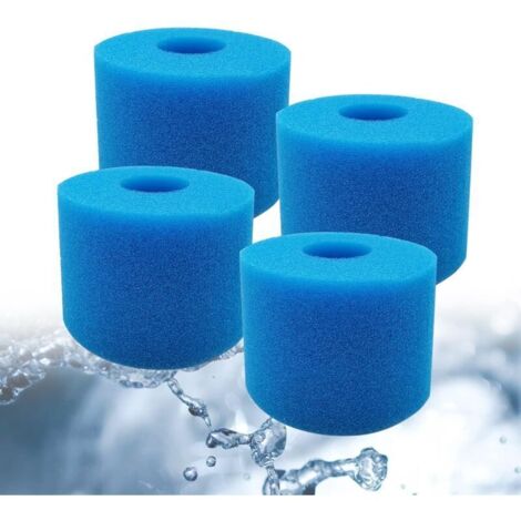 Filtro de esponja reutilizable para spa – Paquete de 4, compatible con cartuchos de filtro S1, lavable y de alta eficiencia. (1/4)
