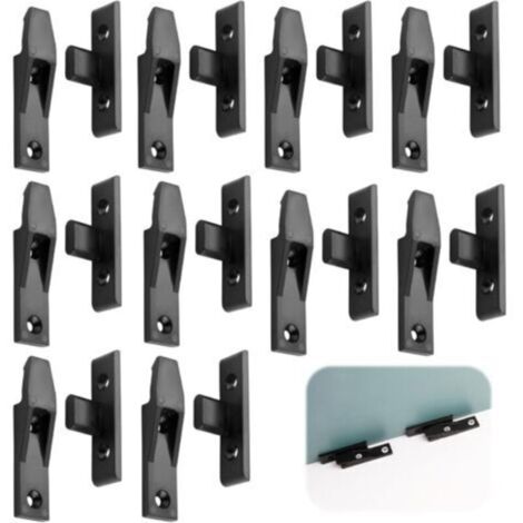 Clips para zócalos de muebles – Paquete de 10 pares, fijación a presión, montaje a presión, superficie lisa, acero inoxidable resistente a la corrosión.