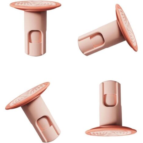 Colador de pelo universal de silicona – Paquete de 4 protectores antiatascos para lavabos y bañeras, flexibles y reutilizables. (1/4)
